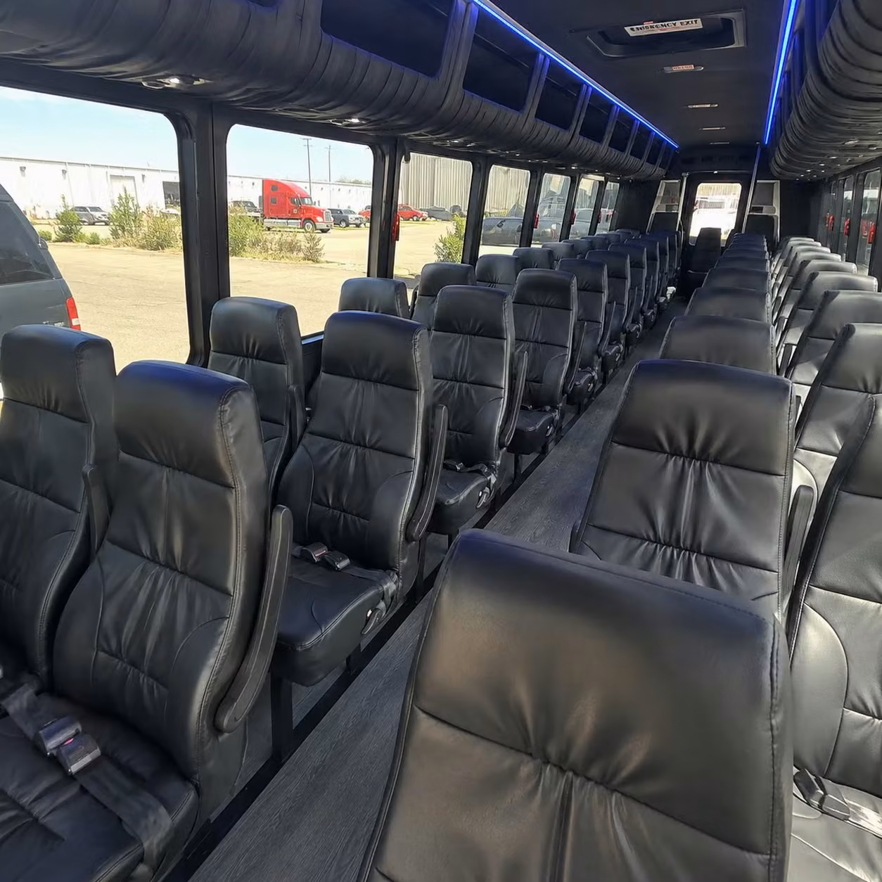 25 passenger minibus interior