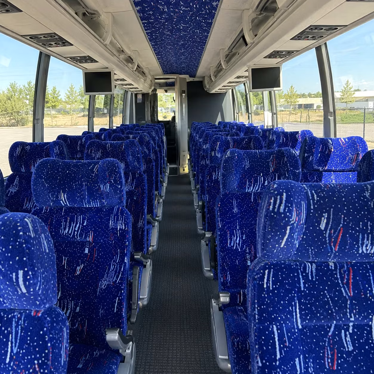 fullerton charter bus rental interior